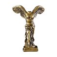 thumbnail image 3 of Estatua de escultura de resina para decoración de escritorio, entrada, oficina, estudio, estantería. Bronce Pequeño, 3 of 9