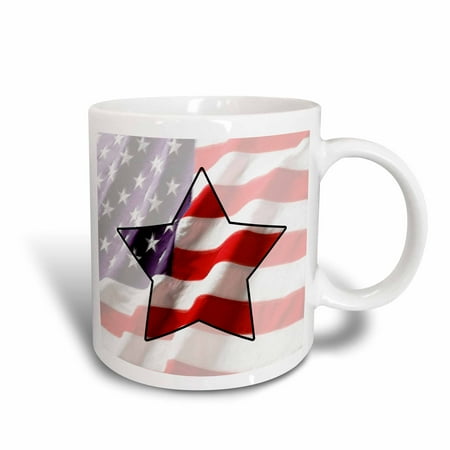 

3dRose American Flag Star - Ceramic Mug 11-ounce
