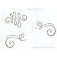 thumbnail image 5 of 3pc Swirls Wall Art Stickers Vinyl Decals Living Room Home Décor 8.5x6-Inch Tumbleweed, 5 of 5