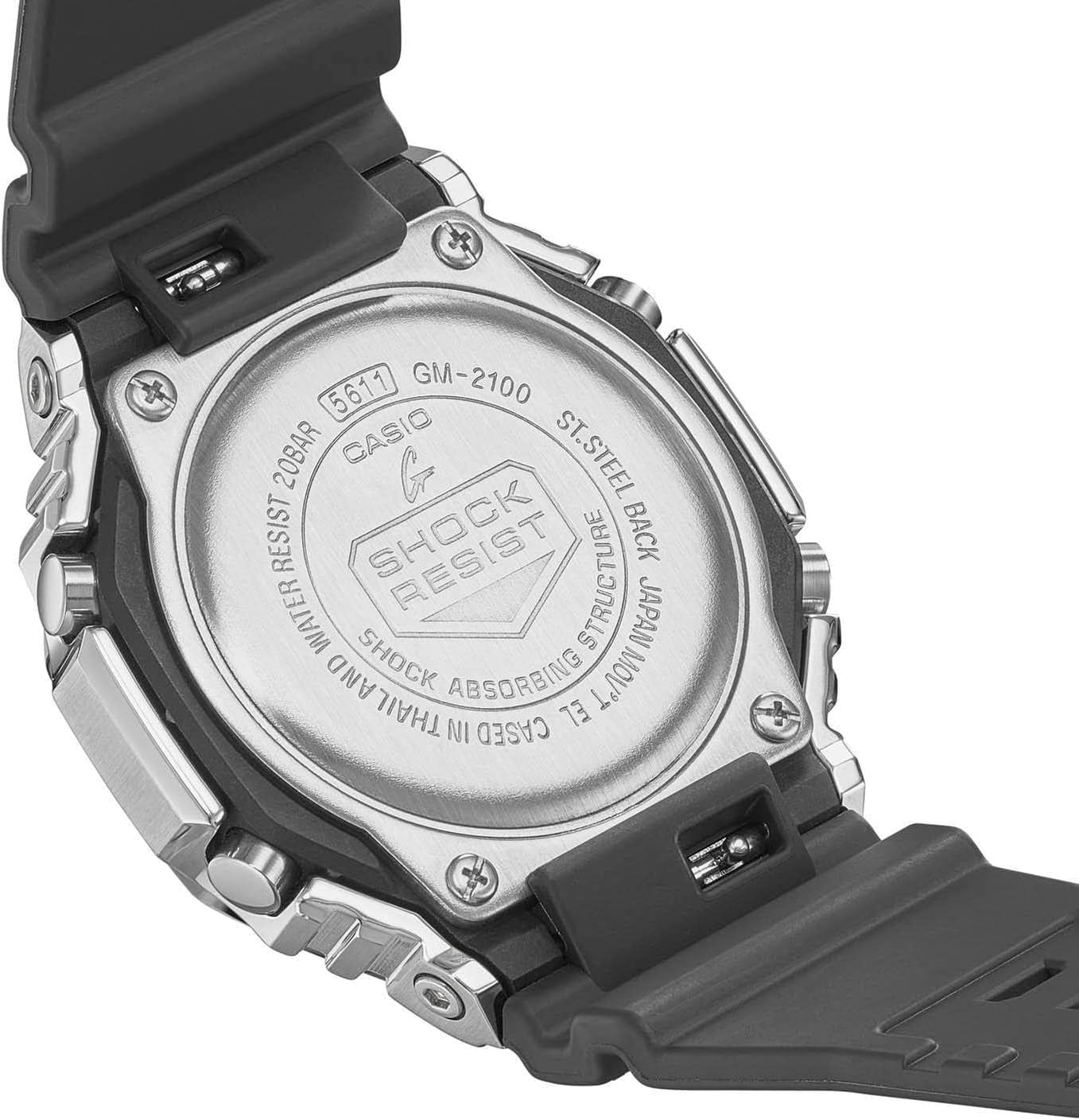 Casio Men's G-Steel GM-2100 Series Grey Dial Watch - GM2100-1A