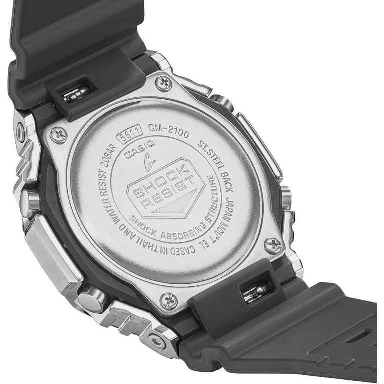 Casio G-Shock GM2100-1A Men's Ana-Digi Watch with Stainless Steel