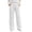 White-A, variant on Women's Solid Ribbed High Waisted Leggings Stretchy Soft Yoga Pants Tummy Control Workout Tights Casual Skinny Gym Running Trousers White