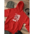 thumbnail image 3 of Cheerful Devil Techno Style Hoodie Men -Image by Shutterstock, Male 5X-Large, 3 of 4