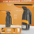 thumbnail image 4 of Cordless Window Vacuum Cleaner, Glass, Mirror, Window, Car and Shower Squeegee - Detachable Water Tank and 2 Cleaning Cloth Window Vacuum Squeegee for Window Mirror Car Countertop Tiles, 4 of 7