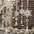 thumbnail image 2 of Adornos de Copos de Nieve Navideños XINYU Acrílico Transparente, 2 of 7