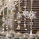 thumbnail image 2 of Adornos de Copos de Nieve Navideños XINYU Acrílico Transparente, 2 of 7