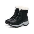 thumbnail image 5 of Audeban Womens Boots Mid Calf Snow Boots Warm Shoes Waterproof Platform Shoes Size 4.5-8, 5 of 7