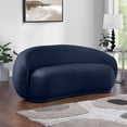 thumbnail image 2 of Meridian Furniture Emery Navy Velvet Loveseat, 2 of 10