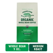 Chameleon Organic Coffee Guatemala, Medium Roast, Whole Bean Coffee, 9 oz bag