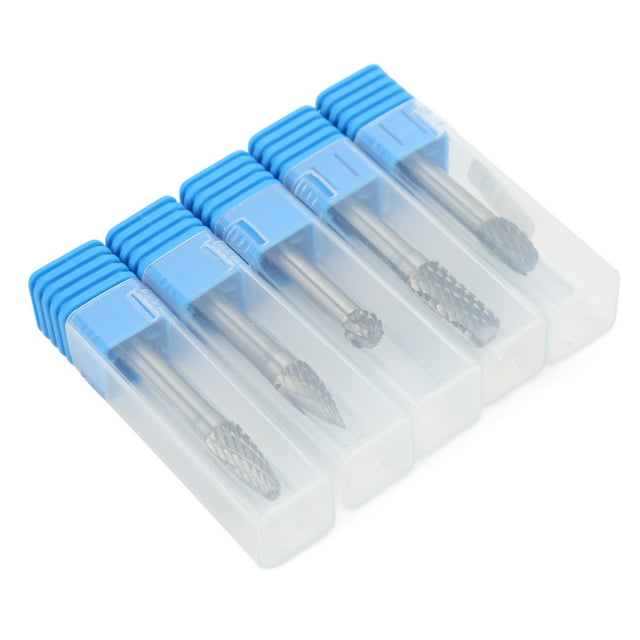 Limas rotativas, 5 piezas/juego de fresas rotativas de carburo de tungsteno, juego de fresas rotativas de carburo de tungsteno, durabilidad extendida