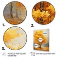 thumbnail image 3 of Designart "American Basswood Forest in Yellow I" Landscapes Framed Wall Art - Country Yellow Tree Entryway Framed Wall Art, 3 of 6