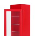 thumbnail image 4 of Dollhouse Vertical Refrigerator 1:12 Wood High Simulation Stimulate Bright Color Doll House Vending Machine for DIY Red, 4 of 4