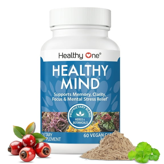 Healthy One Healthy Mind Brain Nootropic Supplement, 60 Caps