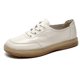 thumbnail image 2 of 2022 Otoño Mujeres Nuevos Zapatos Planos Casuales Con Cordones Zapatos De Cuero De Vaca Auténtico Zapatos Planos Individuales, 2 of 5