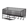 thumbnail image 2 of Cesta de almacenamiento de metal Strade Fareast Limited organizador multiusos para oficina 40x13x13cm, 2 of 8