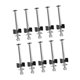 thumbnail image 3 of Kit de fijación de espaciadores para postes de la estructura de la cama elástica, tornillos resistentes, piezas de acero galvanizado. L 10 piezas, 3 of 8