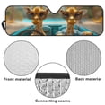 thumbnail image 6 of Yuyamidu Giraffe Driving Windshield Sun Shade, Funny Car Sunshade for Rubicon Sahara TJ JK JKU 2 & 4 Door-Blocks UV Rays Sun Visor Shield, Front Window Sun Shade Keeps Vehicle Cool, 6 of 7