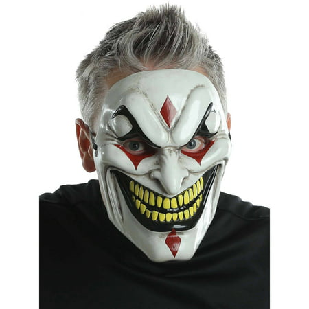 Evil Jester Injection Mask Adult Halloween Accessory