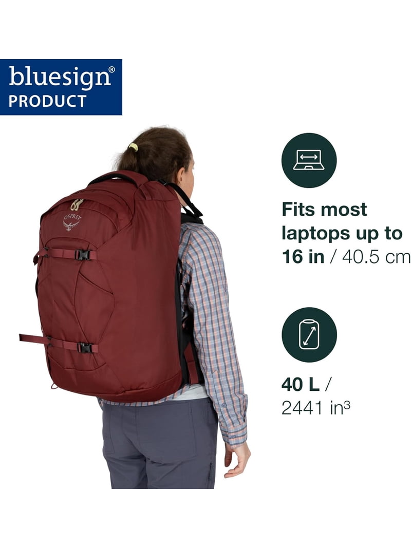 osprey 40l travel backpack Farpoint - Black The Osprey Fairview 40L Backpack is an accessory designed especially for women who seek functionality and comfort on their travels Bag Osprey Farpoint 40 L