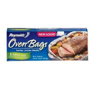 WRAPOK Oven Cooking Bags Medium Size Roasting Baking Bag for Meats Ham Ribs  Poultry Seafood on Thanksgiving, 14 x 17 Inch - 5 Bags Total(Pack of 1)