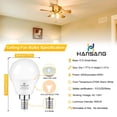thumbnail image 2 of Bombilla LED de 6 W (equivalente a 60 W) E12 600 lm 2700 K (paquete de 6), 2 of 7