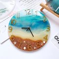 thumbnail image 2 of Esfera de reloj de pared redonda, molde de silicona para bricolaje, fundición de resina epoxi de dígitos, artesanías, 2 of 5