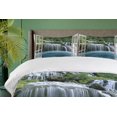thumbnail image 4 of Ambesonne Waterfall Duvet Cover Sets, Majestic Paradise, 2-Queen, Blue Green, 4 of 6