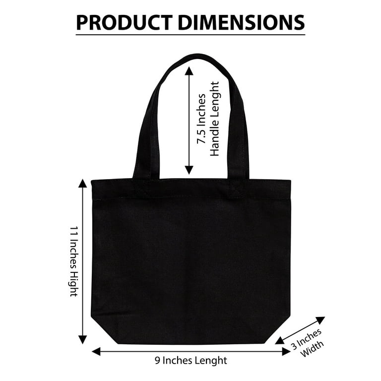 Black cotton shopper outlet