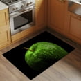 thumbnail image 3 of Green Fruit Washable Area Rug&nbsp;2x3 ft Berry Drops Black Background Modern Art Soft Rectangle&nbsp;Rugs for Living Room, Non Slip Carpet for Bedroom&nbsp;Entryway Dining Room, 3 of 9
