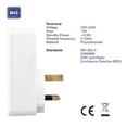 thumbnail image 2 of PinesC Adaptateur Plug-In Simple Smart Power, 13 A, Blanc Moulé, 2 of 5