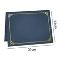 thumbnail image 6 of Pebbuoy 10 Pcs Black Certificate Holders Diploma Covers for 12.6 X 9.45 Inch Paper Gold Foil Border Cardstock Award Graduation Documents Elegant Gold Leaf Scroll Design for Certificates Awards Presen, 6 of 7