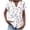 White-03, variant on Women's Abstract Stripe Button Down Shirt Casual Trendy Short Sleeve Daily Going Out Blouse