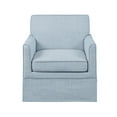 thumbnail image 6 of Knubmt Upholstered Accent Chair with Wood Frame, Modern Single Seat Sofa Chair Armchair for Living Room, Bedroom, Office, Light Blue, 6 of 8