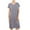 Gray, variant on Jalioing Plus Size Nightgown for Women Built in Bra Oversized Comfy Pajama Dress Short Sleeve Crew Neck Loungewear