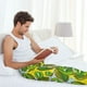thumbnail image 5 of Fotbe Watercolor Kiwi Fruits Summer Pantalones de Pijama para Hombre, Pantalones de Dormir, Pantalones de Casa con Cintura Ajustable y Bolsillos-3X-Large, 5 of 6