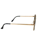 Quay Australia Big Time Square Sunglasses, Gold/Smoke