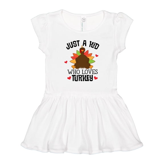 Inktastic Thanksgiving Funny Kids Turkey Girls Toddler Dress