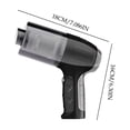 thumbnail image 2 of Aspiradora de coche inalámbrica de mano 6000Pa Succión 18min Tiempo de ejecución 4000mAh Batería recargable húmeda/seca para auto Home Pet Hair 3 en 1 portátil con accesorios Negro, 2 of 6