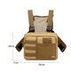 thumbnail image 5 of Mochila Chalecos Tacticos Campañas Pecho De Bolsa Lab.G, Café, 5 of 5