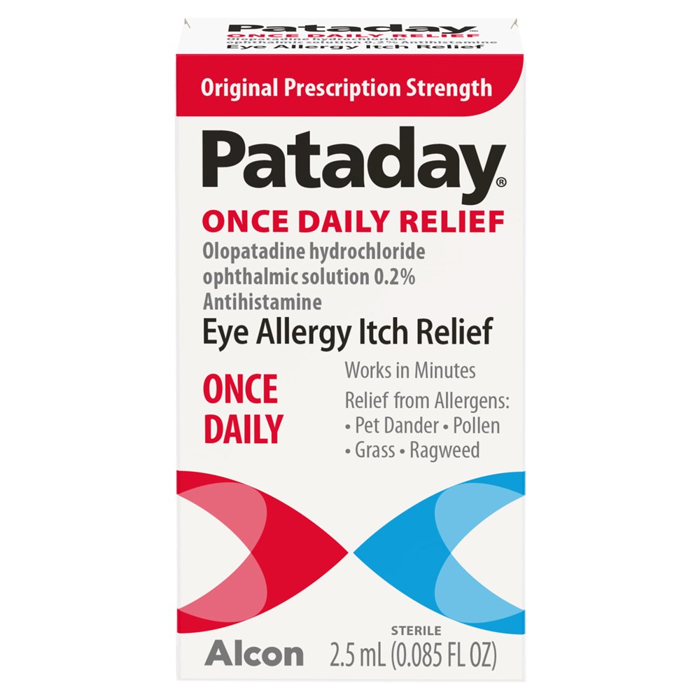 Pataday Once Daily Eye Allergy Itch Relief Eye Drops, 2.5 ml Walmart