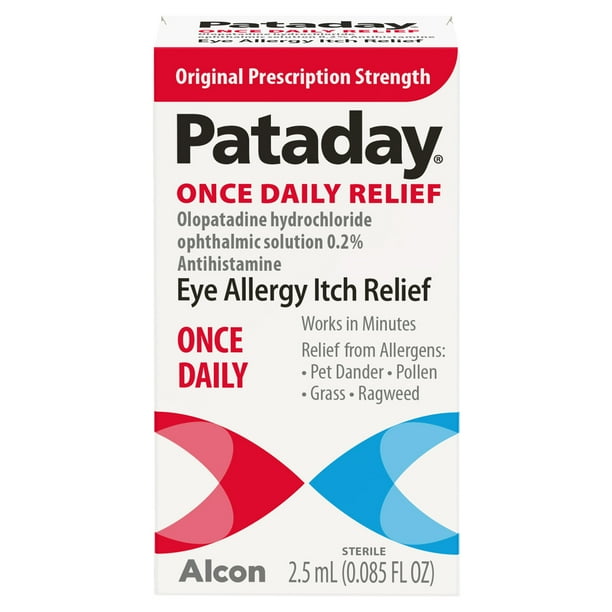Pataday Once Daily Eye Allergy Itch Relief Eye Drops, 2.5 ml Walmart