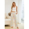 thumbnail image 4 of HEARTNICE Womens Pajama Pants, Lightweight Pj Bottoms Print Drawstring Soft Sleepwear,, 4 of 6