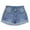 Light Denim, variant on Bienzoe Girl's Denim Shorts Size 6