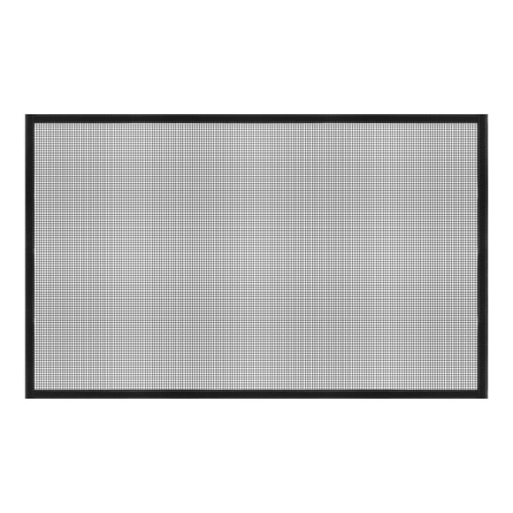 Uxcell Window Screen Mesh, 35" x 55" DIY Fiberglass Netting Mesh Black Frame with Hook and Loop Adhesive Edging