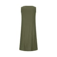thumbnail image 4 of XuJwPNcy Summer Dresses for Women Casual Loose Scoop Neck Tank Dress Button down Sleeveless Dress with Pockets, 4 of 7