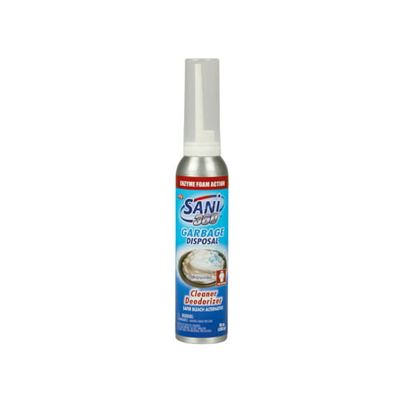 Sani 360 Garbage Disposal Cleaner/Deodorizer - 10 Ounce Lemon or Unscented Cleaning Foam Spray