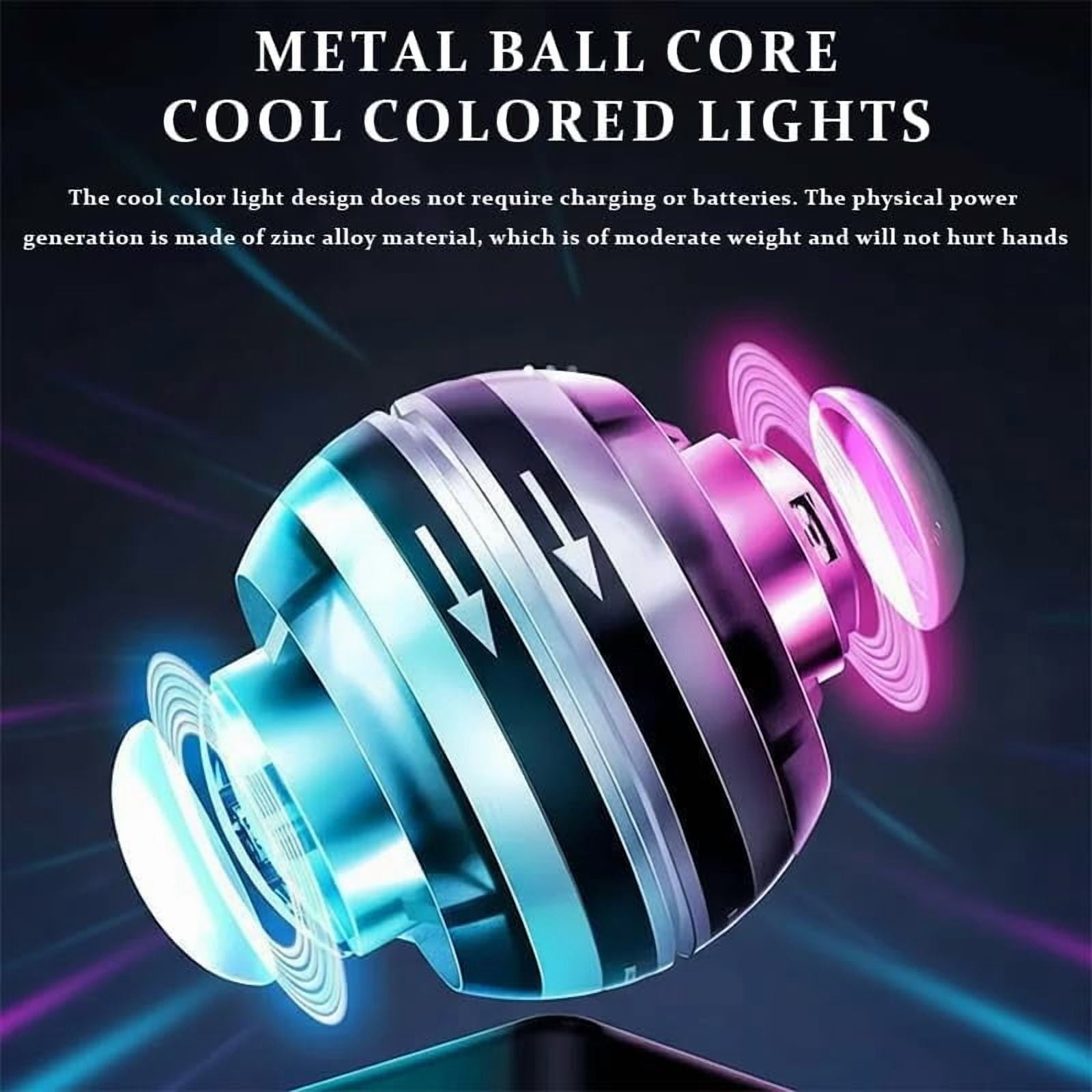 Wrist Trainer Ball Auto-Start Gyroscopic Forearm Exerciser Gyro Ball for Strengthen Arms, (1pcs-black)