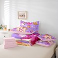 thumbnail image 4 of Erosebridal Cute Princess Musician Bed in a Bag Queen size, Colorful Bow-tie Bed Set, Butterfly Decor, Reversible, 4 of 5