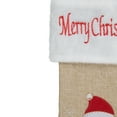 thumbnail image 4 of Northlight 19" Beige and Red Burlap "Merry Christmas" Santa Christmas Stocking, 4 of 4