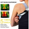 thumbnail image 5 of Junlan Women Sauna Sweat Vest with Front Zipper for Sport Workout Weight Loss(Black, 4X-Large), 5 of 8